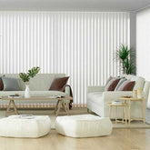 Vertical Blinds & Headrail - Complete Kit- Made To Measure - WHITE BLINDS