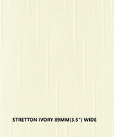 STRETTON IVORY VERTICAL BLIND REPLACEMENT SLATS 89mm (3.5") WIDE