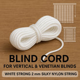 Venetian Blind Cord White Strong 2 mm Silky Nylon String Curtain Window DIY