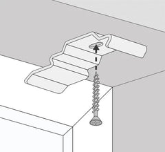 Vertical Blind Top Fix Brackets Clips – Slimline 28mm 29mm 30mm Headrail Spares