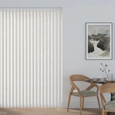 Vertical Blinds PVC Waterproof Blackout Made To Measure Complete Kit 89mm Havana