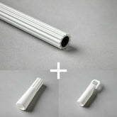 VERTICAL BLINDS METAL WAND + HOOK + HANDLES FOR VERTICAL BLINDS - WHITE