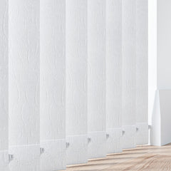Vertical Blinds Made to Measure Daisy Fabric Slats Headrail Full Set