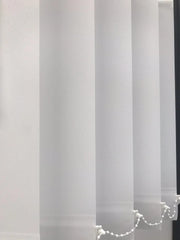 PREMIUM WHITE MADE TO MEASURE VERTICAL BLIND REPLACEMENT SLATS 89mm (3.5") WIDE