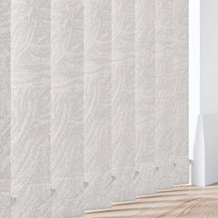 Vertical Blinds PVC Waterproof Blackout Made To Measure Complete Kit 89mm Havana