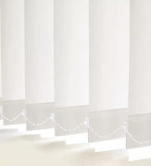 PREMIUM WHITE MADE TO MEASURE VERTICAL BLIND REPLACEMENT SLATS 89mm (3.5") WIDE
