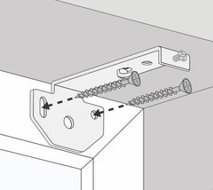 Vertical Blind Face Fix Brackets 8.5cm 9.5cm 10.5cm – Replacement Spare Parts