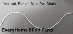 Vertical Blind Beaded Pull  Control Chain operating cord 2.5mm x 2mm - White