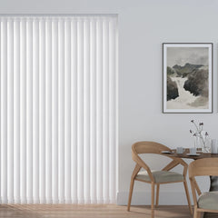 Vertical Blinds & Headrail - Complete Kit- Made To Measure - WHITE BLINDS
