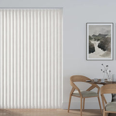 Vertical Blinds PVC Waterproof Blackout Made To Measure Complete Kit 89mm Havana