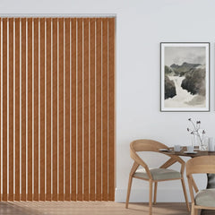 Vertical Blinds Made to Measure Milton Fabric Slats Headrail Full Set